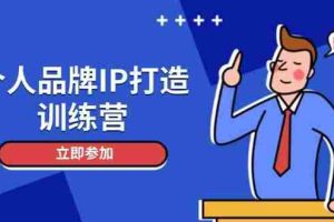 （14737期）个人品牌IP打造训练营，打造人设吸粉话术，日增精准粉，玩转社群变现技巧
