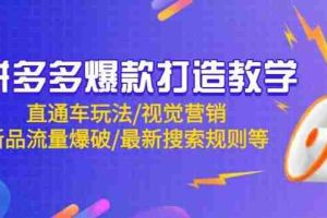 （14681期）拼多多爆款打造教学：直通车玩法/视觉营销/新品流量爆破/最新搜索规则等