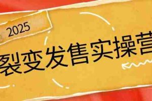 （14465期）裂变发售实操营，全景解析裂变逻辑，打造动销新玩法，助力私域流量引爆