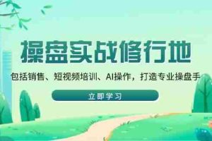 （14037期）操盘实战修行地：包括销售、短视频培训、AI操作，打造专业操盘手