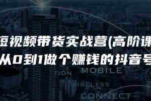 （11253期）短视频带货实战营(高阶课)，从0到1做个赚钱的抖音号（17节课）