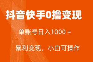 （7993期）全网首发，单账号收益日入1000＋，简单粗暴，保底5元一单，可批量单操作