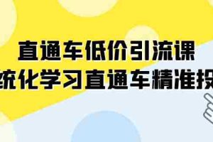 （7698期）直通车-低价引流课，系统化学习直通车精准投放（14节课）