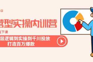 （6067期）运营型实操内训营-第28期线下课 从底层逻辑到实操到千川投放 打造百万爆款