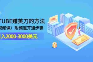(3141期)YOUTUBE赚美刀的方法:月入2000-3000美元(2节视频课)附频道开通步骤