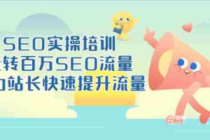 (3098期)SEO实操培训:玩转百万SEO流量,助力站长快速提升流量(18节视频课)