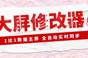 (3072期)【Dy黑科技】大屏数据修改器,金额实时跳动,装B神器【永久版+教程】