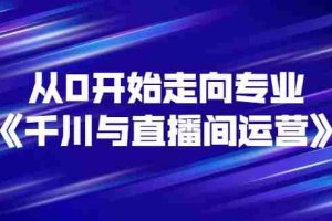 （2728期）从0开始走向专业《千川与直播间运营》93节视频课程