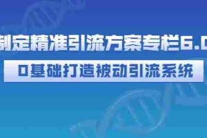 (2721期)制定精准引流方案专栏6.0:0基础打造被动引流系统(价值1380元)