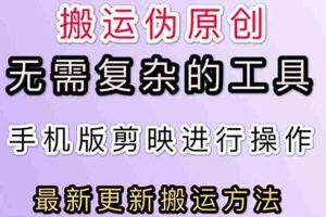 （2681期）5月刚出来的最新：抖音+快手搬运技术，无需复杂工具，纯小白可操作